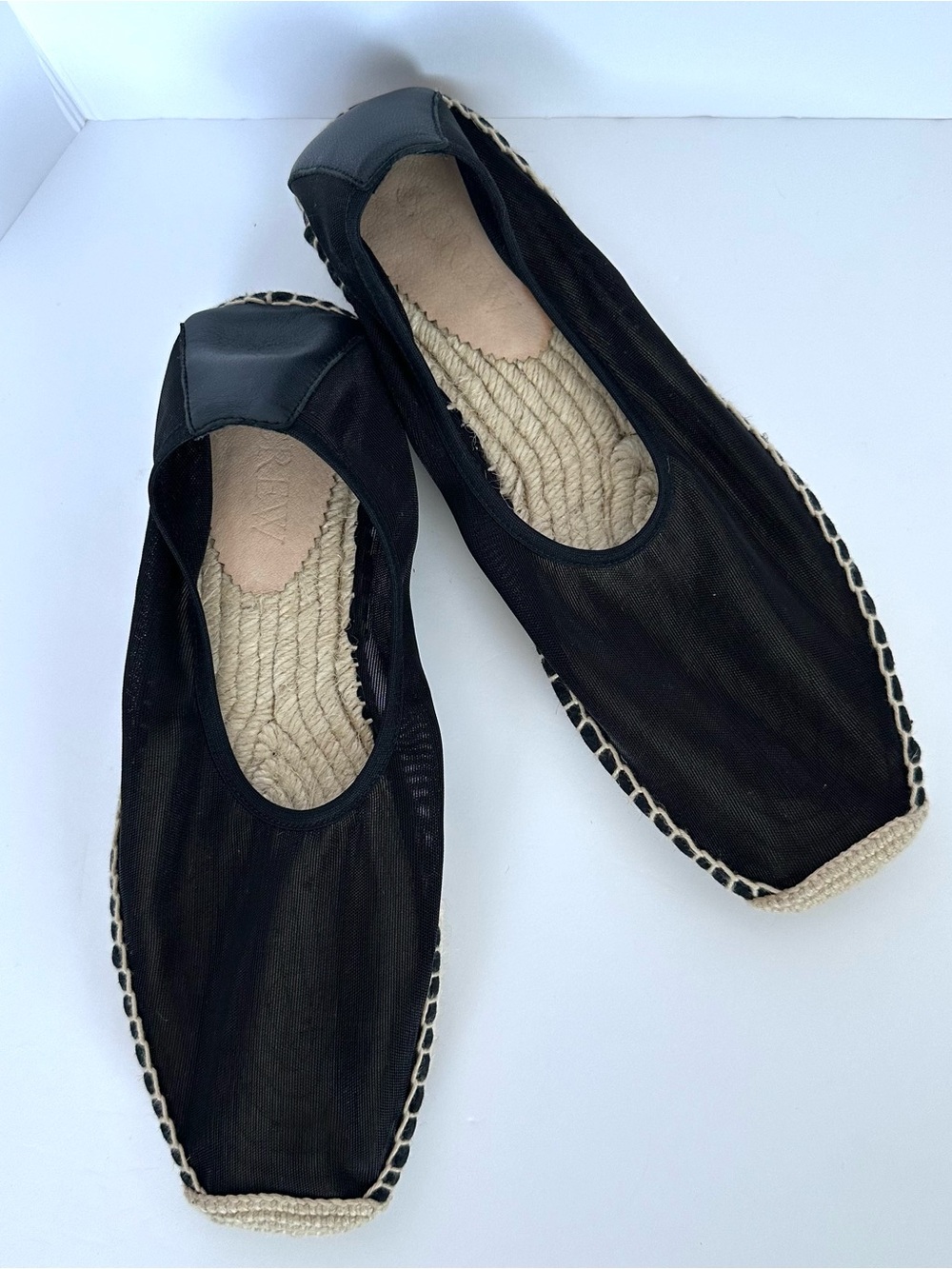 J.Crew Made in Spain Espadrille Flats in Black Mesh | 9 | EUC - Picture 2 of 12